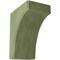 Ekena Millwork 5 1/4"W x 8"D x 10"H Clarksville Wood Vintage Decor Bracket, Restoration Green BKTWD05X08X10CVGR - alternate 1